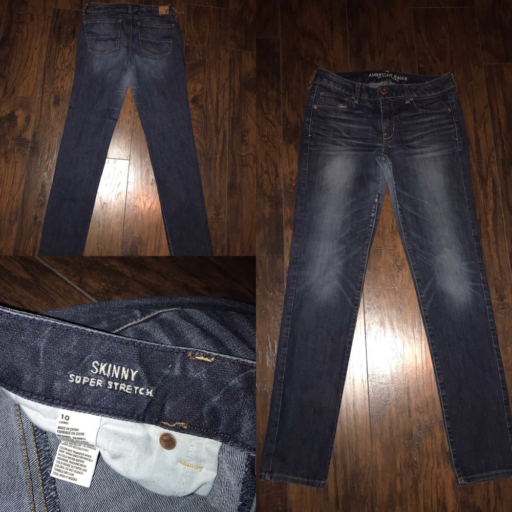 American Eagle dark wash size 10